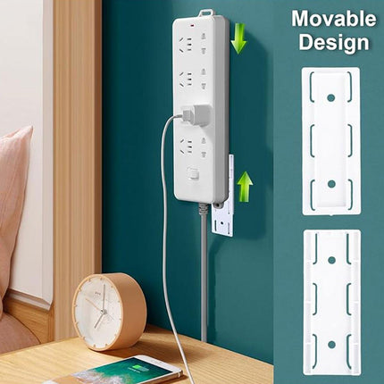4Pcs Magic Power Strip Plug Holder Seamless Punch-Free Socket Sticker Wall Fixer