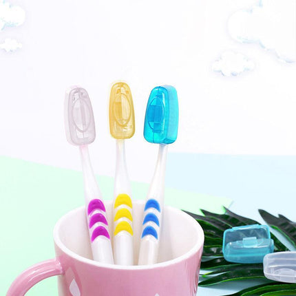 5Pcs Travel Toothbrush Head Cover Cap Case Outdoor Brush Cleaner Protector Au - Aimall