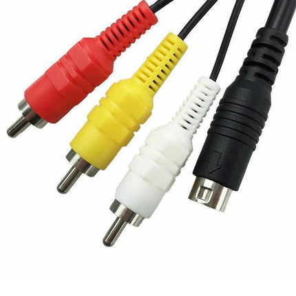 TV AV RCA Audio Video Cable Lead Cord Adapter for SEGA Mega Drive 2 3 Console - Aimall
