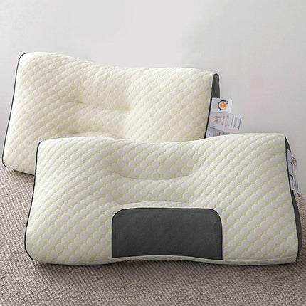1/2X Contour Pillow Neck Support Orthopedic Cervical Pillow Anti Bacteria Sleep