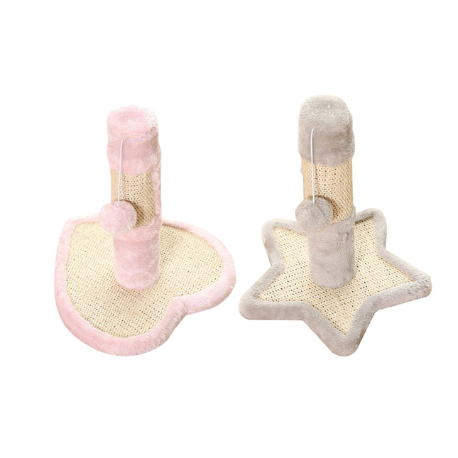 Cat Scratch Pad Heart Star Shape Pet Toy Corrugated Cardboard Scratcher