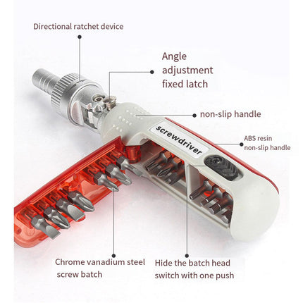 14in1 Multifunction Ratchet Screwdriver Set Cross Special Shaped Tool Kit