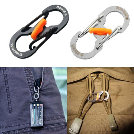 Aluminum S-biner Carabiner Keychain Clip Key Ring Snap Spring Hook Camping