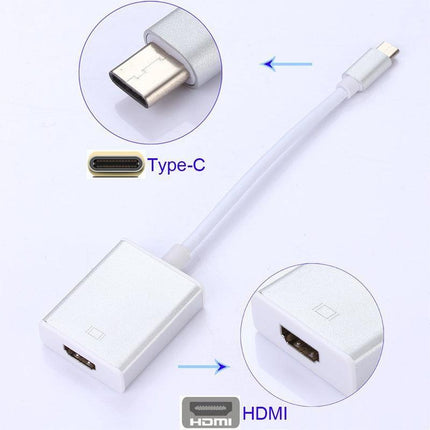 4K 3.1 USB Type-C to HDMI Adapter Cable Converter For MacBook Samsung Chromebook - Aimall