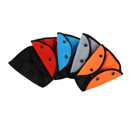 Foldable Car Seat Belt Triangle Retainer Buckle for Child Safety Shoulder Strap