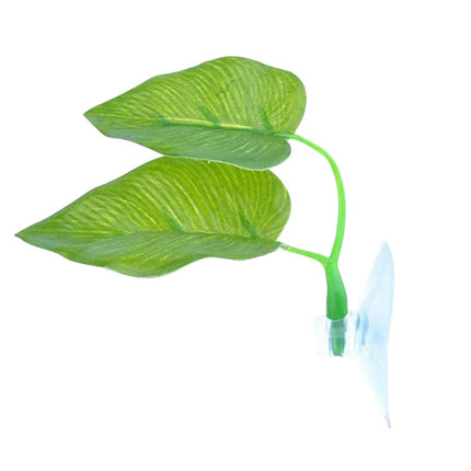 4pcs Aquarium Decoration Artificial Betta Fish Leaves Resting and Spawning Set
