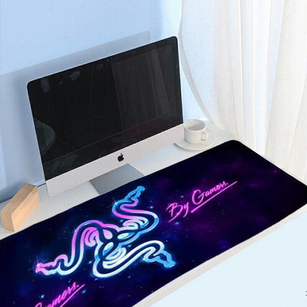 Gaming Keyboard and Mouse Pad Extended Desk Mat 800x300mm Non Slip Base