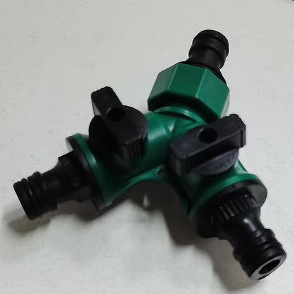 3PCS Versatile 2 Way Garden Hose Splitter Y Shape Water Pipe Connector Diverter