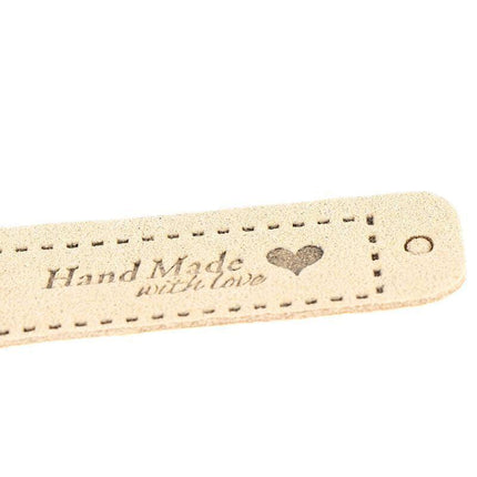 20Pcs Tags Handmade With Love Labels Clothing Tags Diy Crafts Sewing 55X15Mm