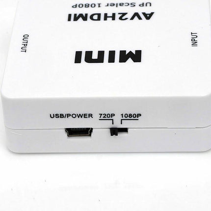 AV2HDMI Composite AV CVBS 3RCA to HDMI 1080p Converter Adapter Video Upscaler HD - Aimall
