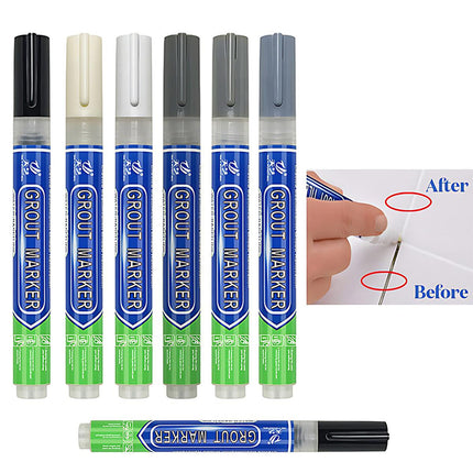 6Colours Tile Repair Pen Styling Wall Gap Grout Refresher Marker Bathroom