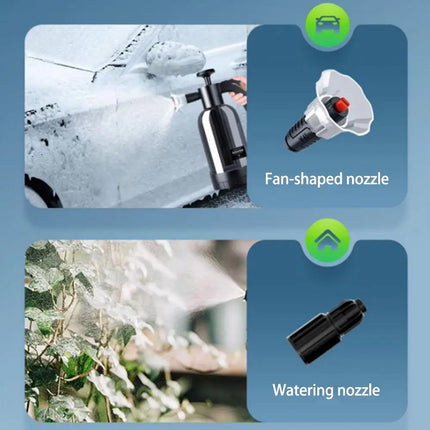 2L Car Wash Foam Sprayer Hand Held Pump Wash Spray Bottle Snow Foam Detailing