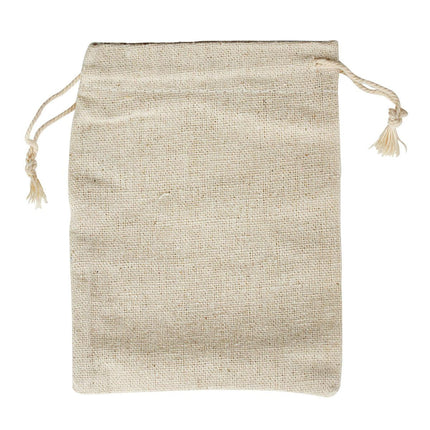 8X10Cm Small Bag Natural Linen Pouch Drawstring Burlap Jute Sack Jewelry Gift
