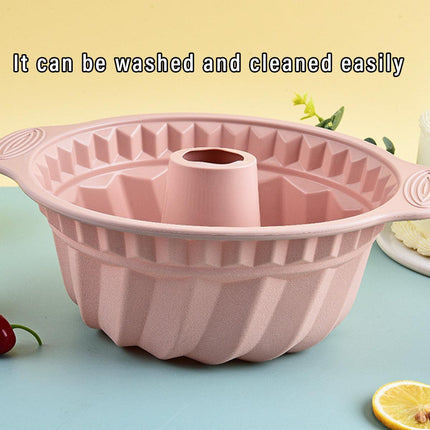 Silicone Chiffon Cake Mold Nonstick Round Mousse Baking Pan Easy Demoulding Tool
