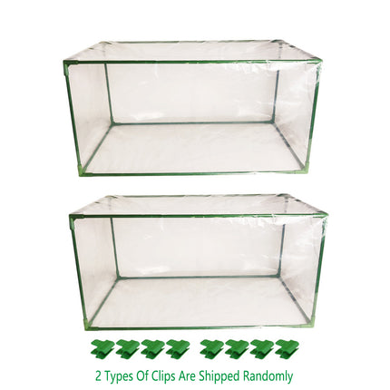 2pcs Mini Greenhouse Portable PVC Greenhouse Square Small Greenhouse Cover