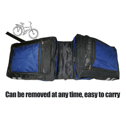 Bike Bicycle Rear Rack Pannier Bags Back Waterproof Seat Box Saddle Carry Bag