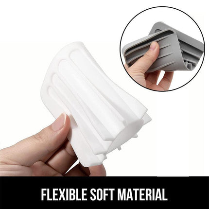 2X Silicone Soap Dish Soap Holder Rack Tray Plate Saver Storage For Bathroom new - Aimall