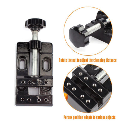 Mini Flat Clamp Table Jaw Bench Drill Press Vice Opening Parallel Vise DIY Tools
