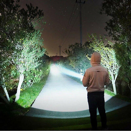 1600lm Cree L2 LED Tactical Flashlight USB Rechargeable Camping Hunting Torch