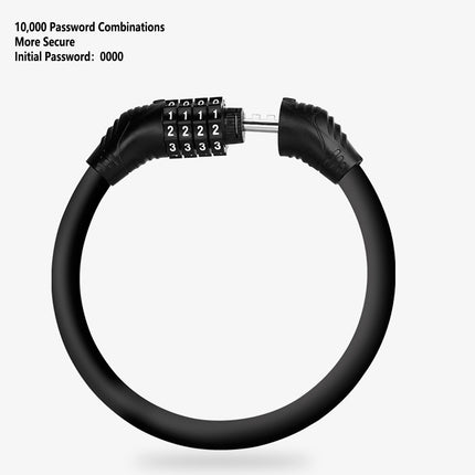 Portable Circular Combination Lock For Bicycles Motorcycles Anti Theft Security