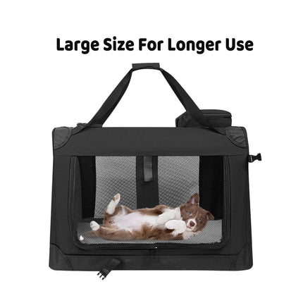 Foldable Pet Carrier Soft Crate Dog Cat Travel Kennel Portable Cage Large Size