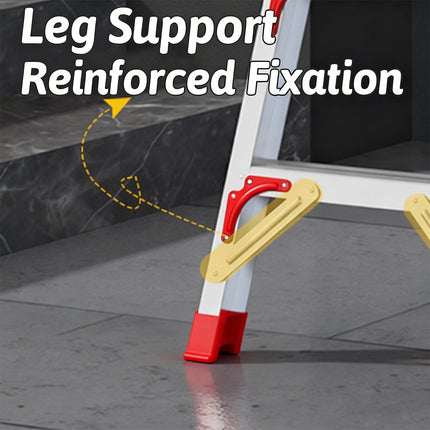 Aluminum 5 Step Folding Ladder Lightweight Stable Frame for Home Garage