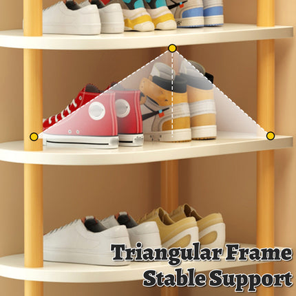 Household 4 Layer Shoe Storage Rack Organizer Space Saving Shoe Shelf Entryway