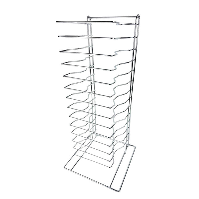 Pizza Baking Rack 14-Tier Iron Pizza Stand Easy to Storage for Kitchen Oven Use