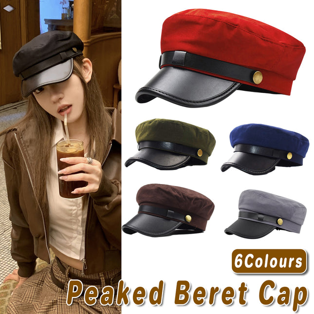 Womens Beret Cap Duckbill Newsboy Hat Casual Octagonal Hat Fashion Vintage