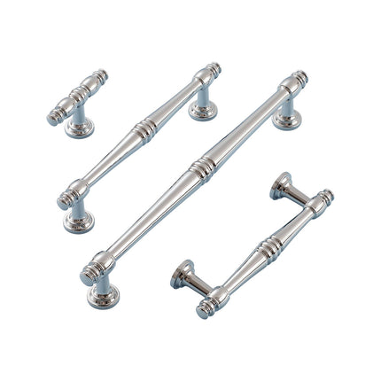 Cabinet Drawer Handles Silver 4Sizes Modern Wardrobe Pull Simple Luxury Design