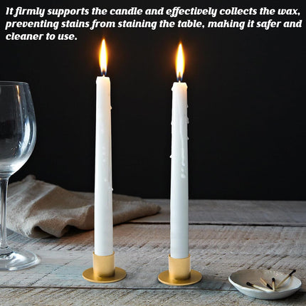 4PCS Retro Metal Candle Holder Set Rustproof for Home Wedding Christmas Tabletop