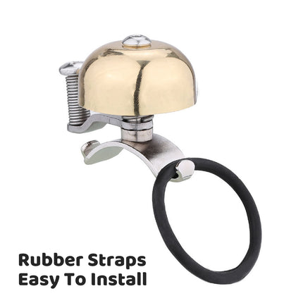 Bicycle Bell in Copper Retro Clear Sound for 20–30 mm Handlebars