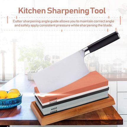 Household Sharpening Stone Kitchen Knife Oilstone Coarse Fine Grind Whetstone