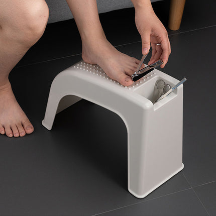 2 PCS Pedicure Stool Foot Care Nail Art Nail Cutting Stool Non-Slip Base Durable