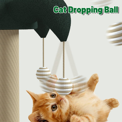 Cat Scratching Post Toy Turntable Climbing Frame Board Interactive Furniture