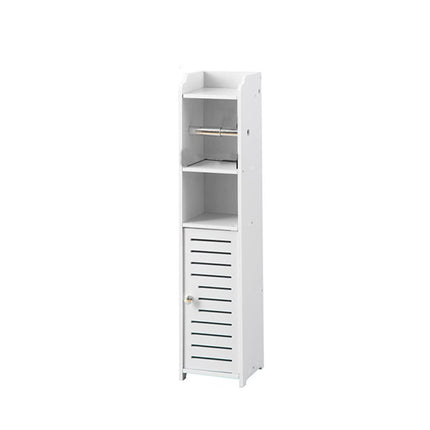 Narrow Bathroom Storage Cabinet Waterproof Multifunctional Toilet Vanity Storage
