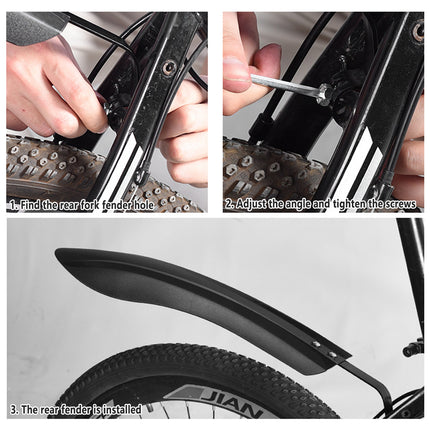 Universal Bike Mudguard Set Mountain Bicycle Front Rear Fender Rain Shield Use