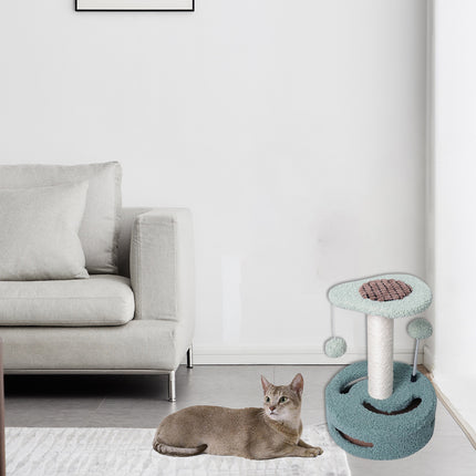 Cat Climbing Toy Small Jump Platform with Claw Scratching Board for Kittens Play