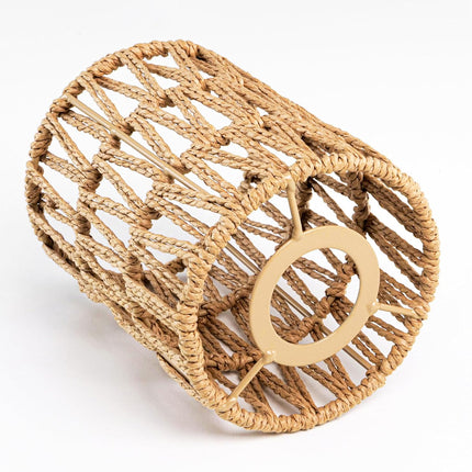 Natural Paper Rope Lampshade 15x11.5cm Rattan Style Pendant Light Shade Decor