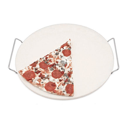 3PCS Round Pizza Stone Baking Tray for Oven Grill Pizza Bread Cooking 33x33cm