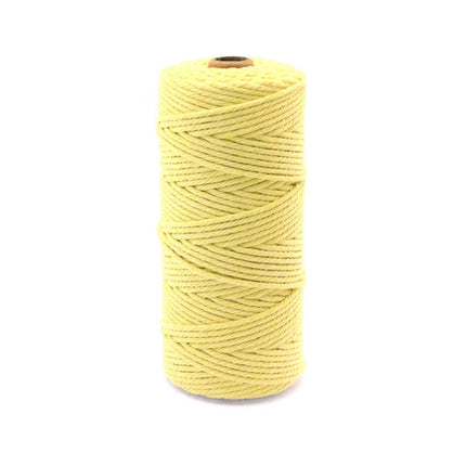 3mm Colored Cotton Rope DIY Hand Woven Macrame Cord Tapestry Binding Craft Rope