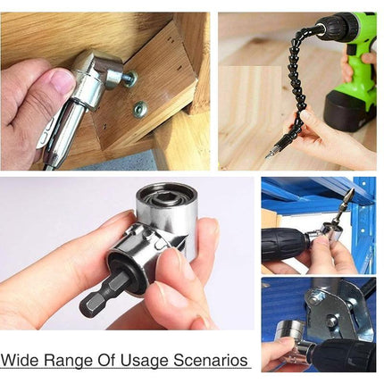 Right Angle Drill Bit Attachments and Flexible Shaft Bits Single and 3-Piece Options