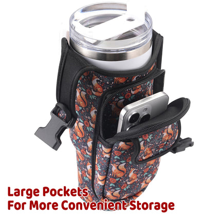 Outdoor Multi Function Crossbody Cup Holder Durable for Hiking Camping Travel