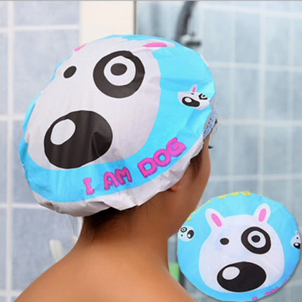 EVA Shower Cap Hair Cover Elastic Bath Reusable Kitchen Oil Splash Cap