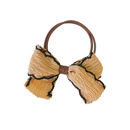 Womens Bow Hair Tie Elastic Scrunchie Cute Ribbon Hairband Ponytail Holder