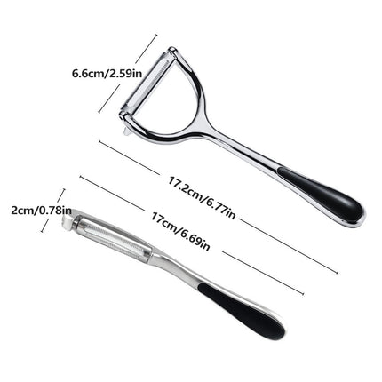 Multifunctional Stainless Steel Peeling Knife Set for Kitchen Fruit Vegetable