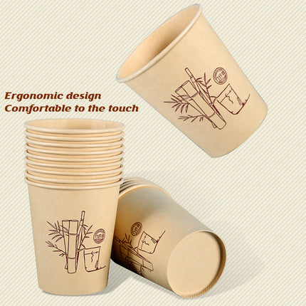 500PCS Disposable Paper Coffee Cups Food-Grade for Party Coffee Water Hot Cold