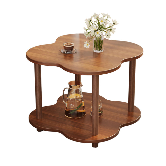 Retro Small Table Table Living Room Decor Compact Side Table for Coffee Books