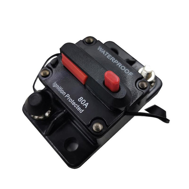 Waterproof Car Circuit Breaker Fuse Reset 30-300A AMP 12V-48V DC Car Boat IP67 - Aimall