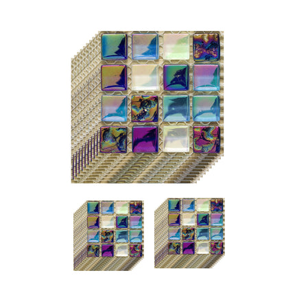 30PCS Waterproof Stainproof Wall Floor Tile Sticker Self Adhesive Renovation